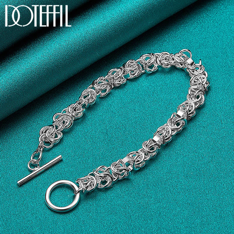 925 Sterling Silber Schmuckset – Halskette & Armband, 2-teilig, Klassisches Design Unisex | Zeyra | Versand aus D