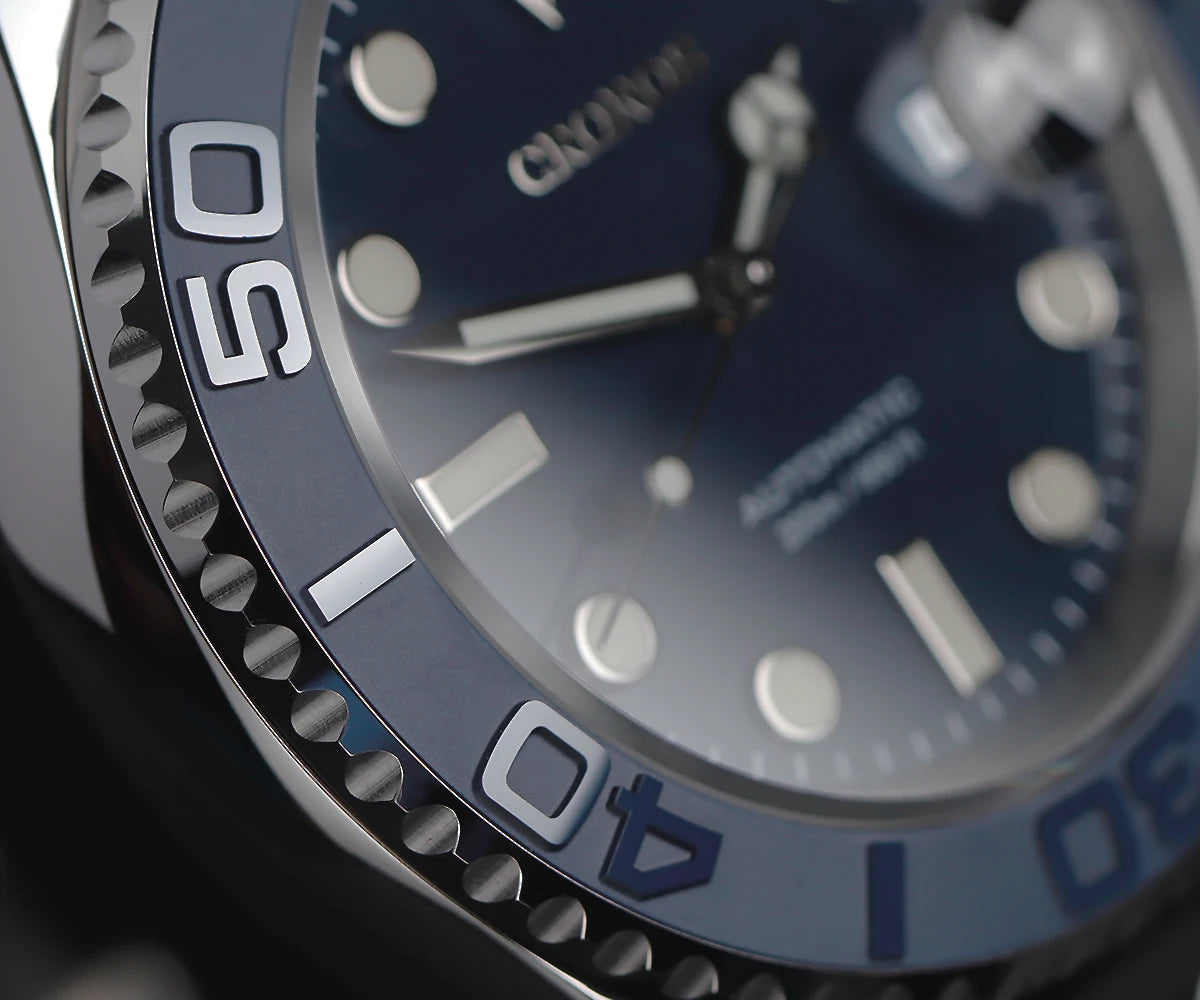 Cronos Sub Diver Automatik Herrenuhr – PT5000, Edelstahl, Keramiklünette, 200M wasserdicht | Zeyra | Versand aus D