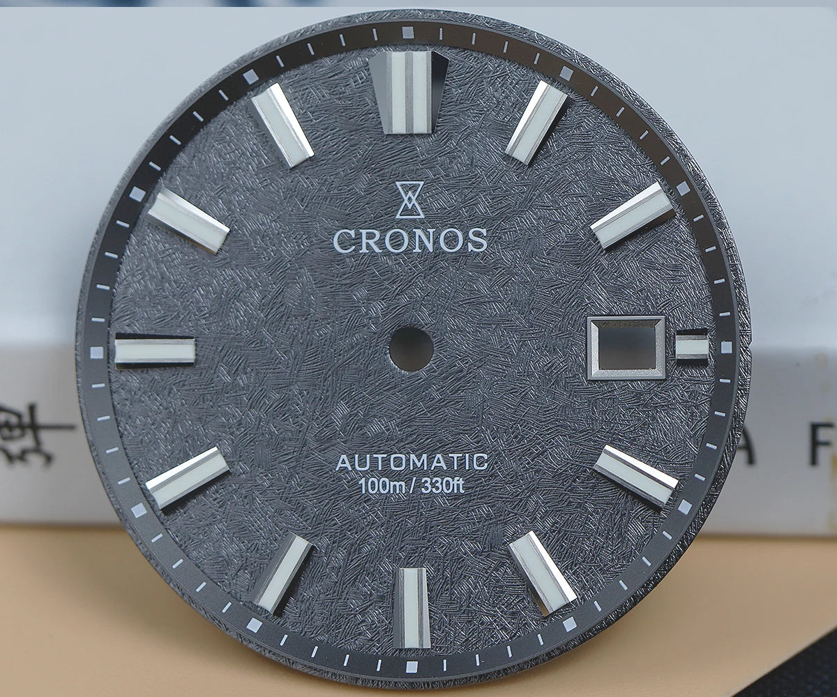 Cronos Men Watch 39mm Automatic Wristwatches White Dial Solid Links Sapphire 10 ATM L6037M