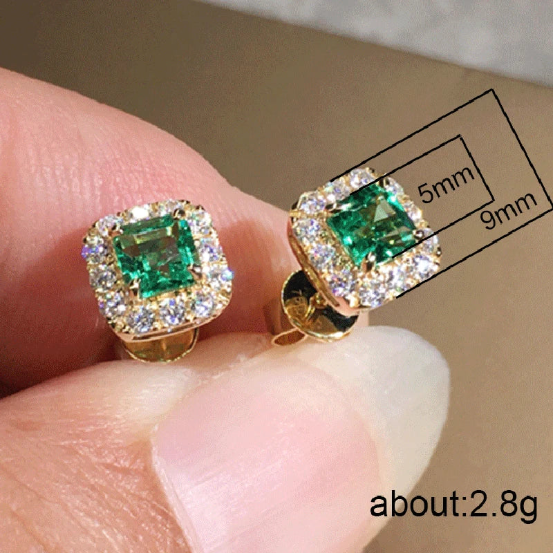 Zirkonia Ohrstecker Damen – Elegante Silberfarbene Stud Earrings, vielseitig & funkelnd | Zeyra | Versand aus D