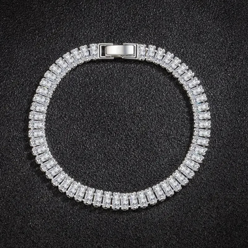 925 Sterling Silber Armband – Elegantes Damenarmband mit Zirkonia, 18cm | Zeyra | Versand aus D
