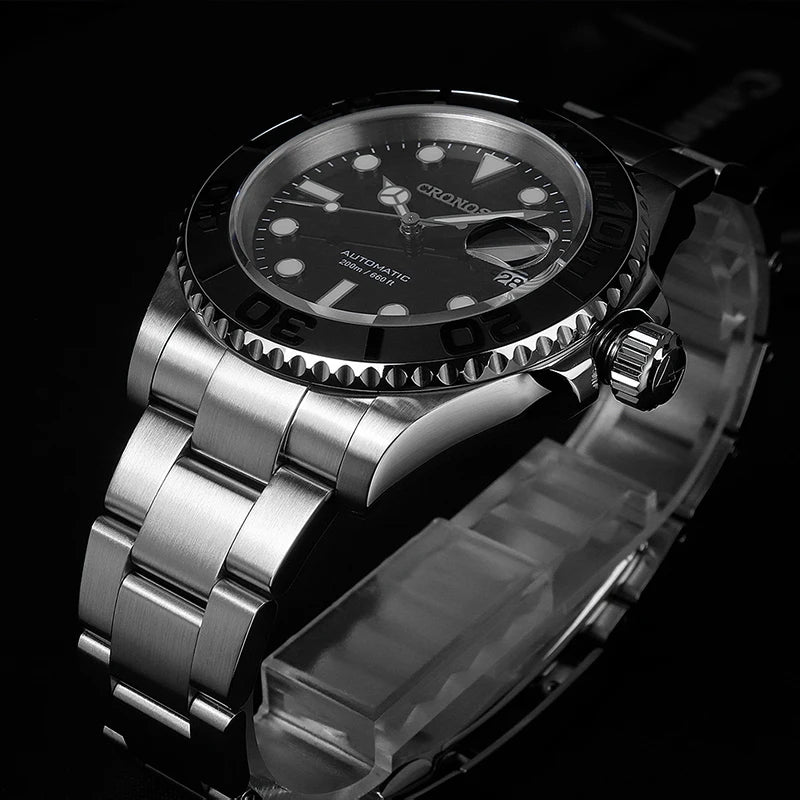 Cronos Sub Diver Automatik Herrenuhr – PT5000, Edelstahl, Keramiklünette, 200M wasserdicht | Zeyra | Versand aus D