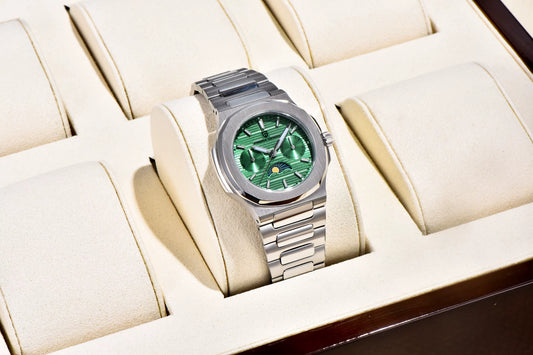 Pagani Design Damenarmbanduhr – Luxus Quarzuhr mit Mondphase & Chronograph | Edelstahl & Saphirglas | Elegante Uhr für Damen | Zeyra® Edition