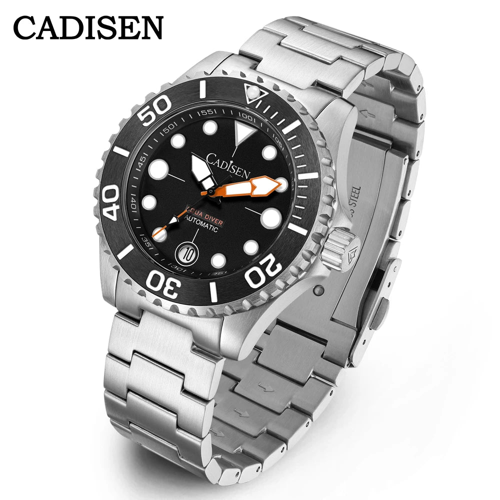 Cadisen Aqua Diver 2024 – Luxus-Automatik Herrenuhr, NH35A, 100M wasserdicht, Luminous | Zeyra | Versand aus D