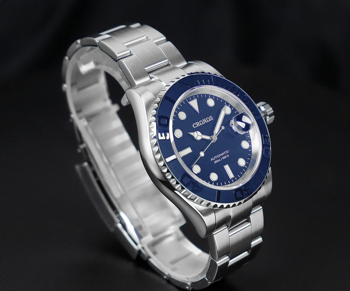 Cronos Sub Diver Automatik Herrenuhr – PT5000, Edelstahl, Keramiklünette, 200M wasserdicht | Zeyra | Versand aus D