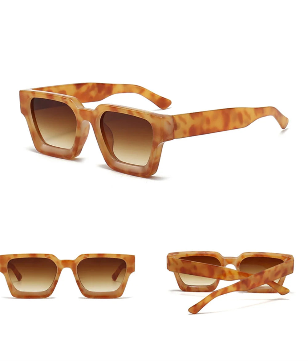 KLASSNUM 2025 Designer Sonnenbrille – Quadratischer Rahmen, Retro Trend, UV400 Schutz, Unisex | Zeyra | Versand aus D