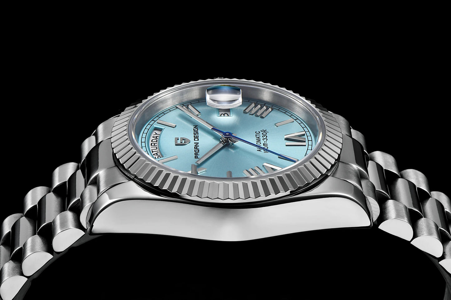 Pagani Design 2025 Automatik Herrenuhr – Luxusmechanik, AR-Saphirglas, Kalenderfunktion | Zeyra | Versand aus D