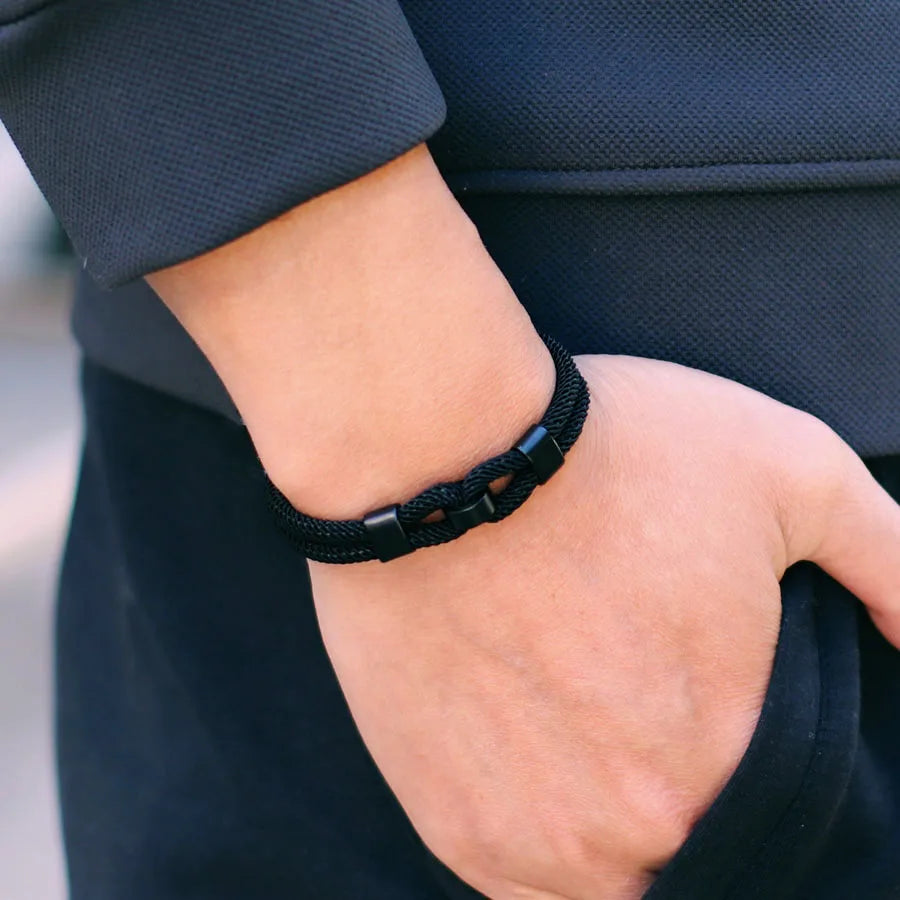 Herren Rope Armband – Geflochtenes 4mm Milan Seilarmband, 6 Farben, Casual & Maskulin | Zeyra | Versand aus D