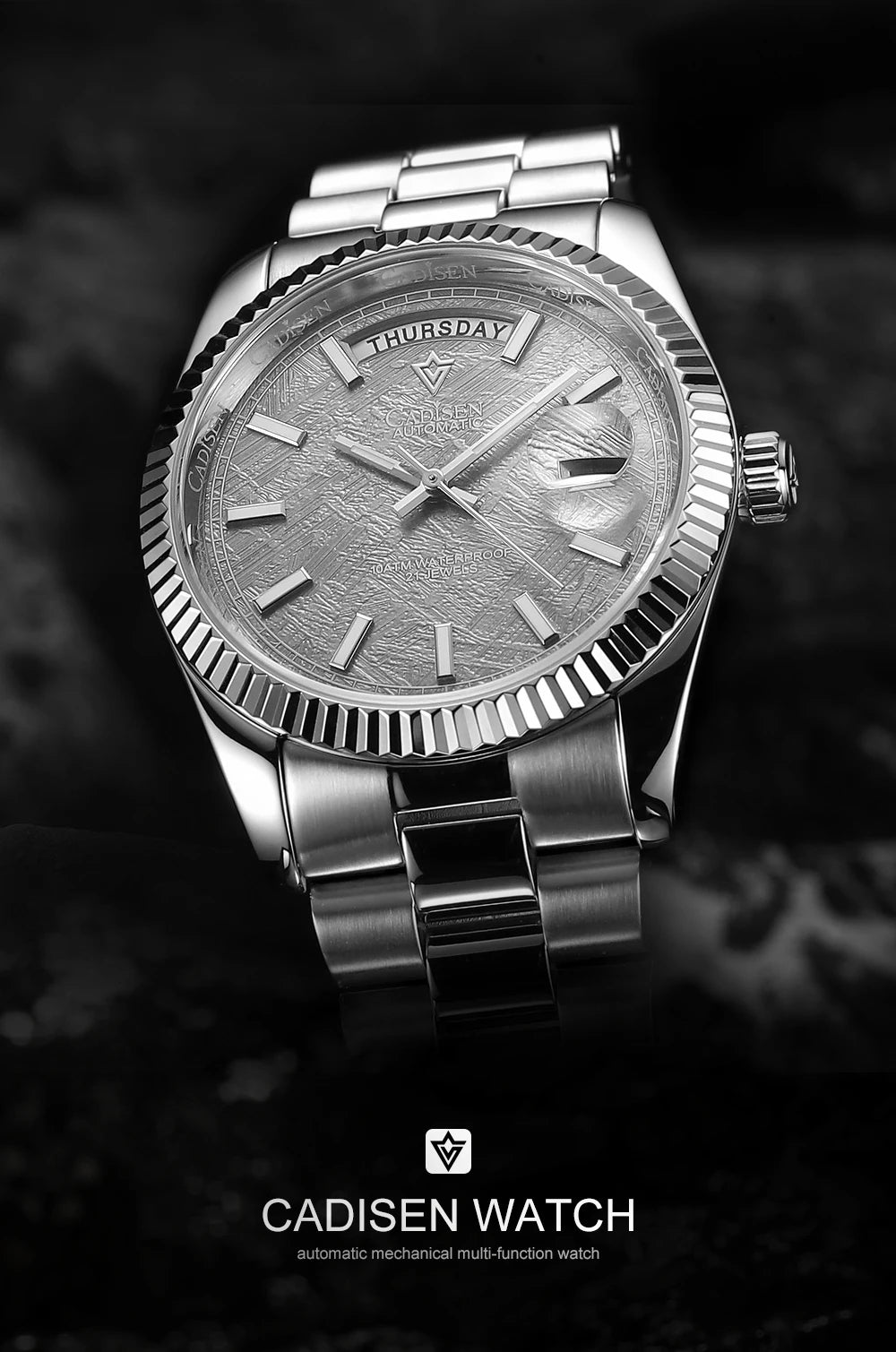 Cadisen DD40 Automatik Herrenuhr – Luxusdesign, MIYOTA 8285, AR-Saphirglas, 100M wasserdicht | Zeyra | Versand aus D