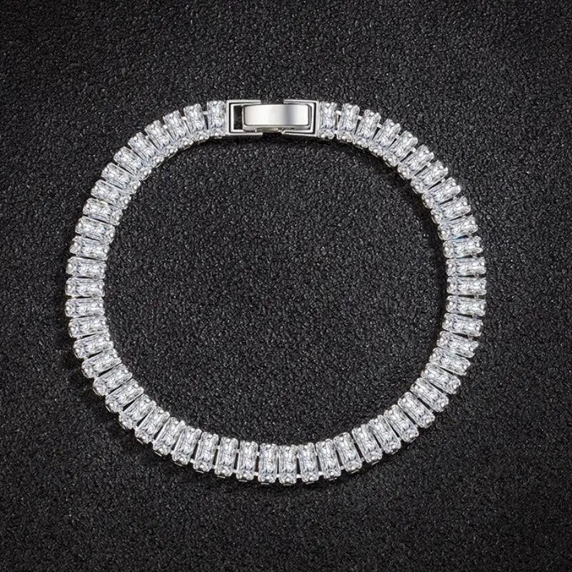 925 Sterling Silber Armband – Elegantes Damenarmband mit Zirkonia, 18cm | Zeyra | Versand aus D