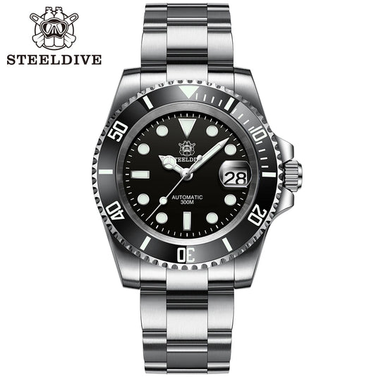 Steeldive SD1953 – Automatische Taucheruhr 41mm mit Keramik-Lünette & 30ATM Wasserdichte | Zeyra | Versand aus D