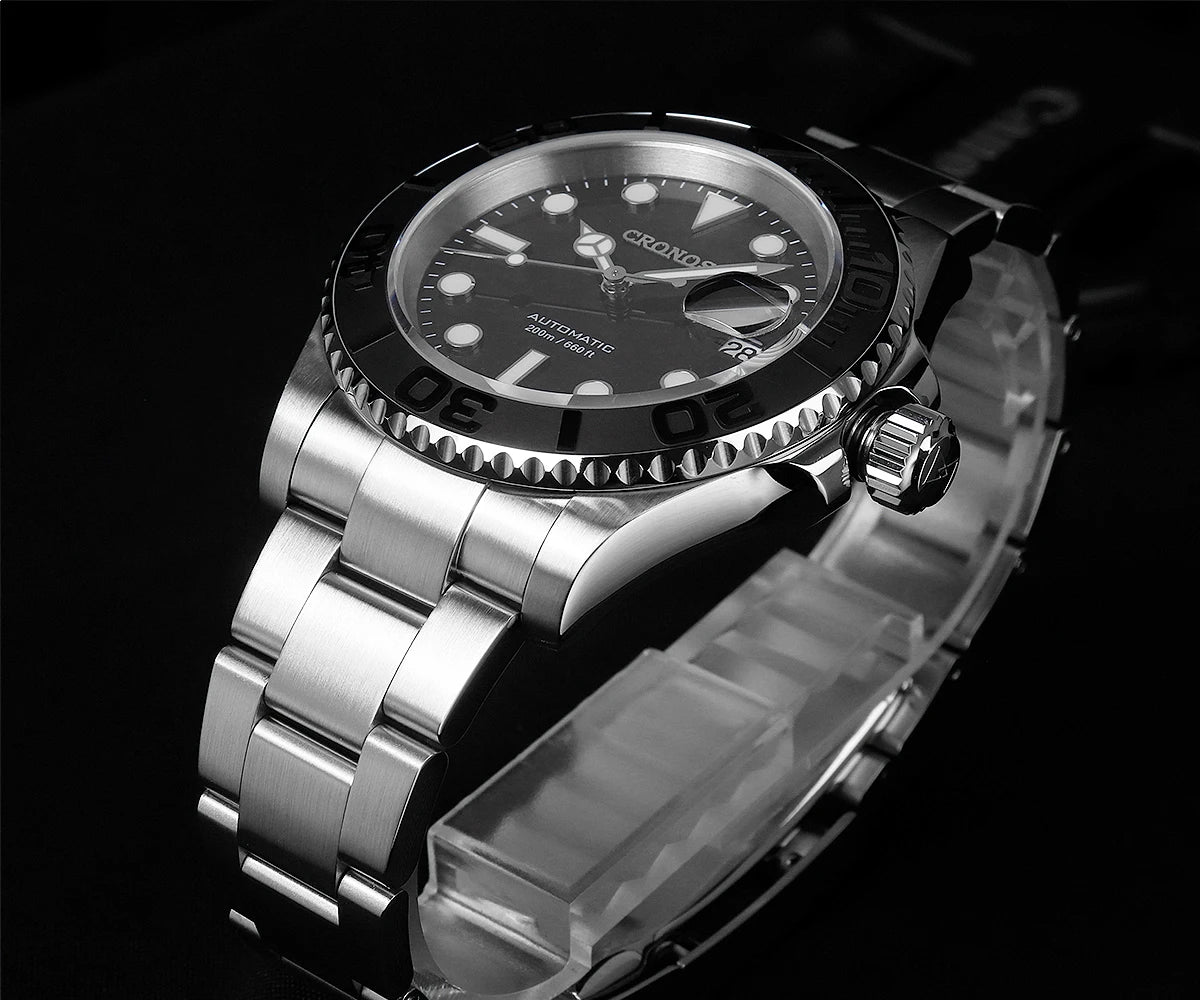 Cronos Sub Diver Automatik Herrenuhr – PT5000, Edelstahl, Keramiklünette, 200M wasserdicht | Zeyra | Versand aus D