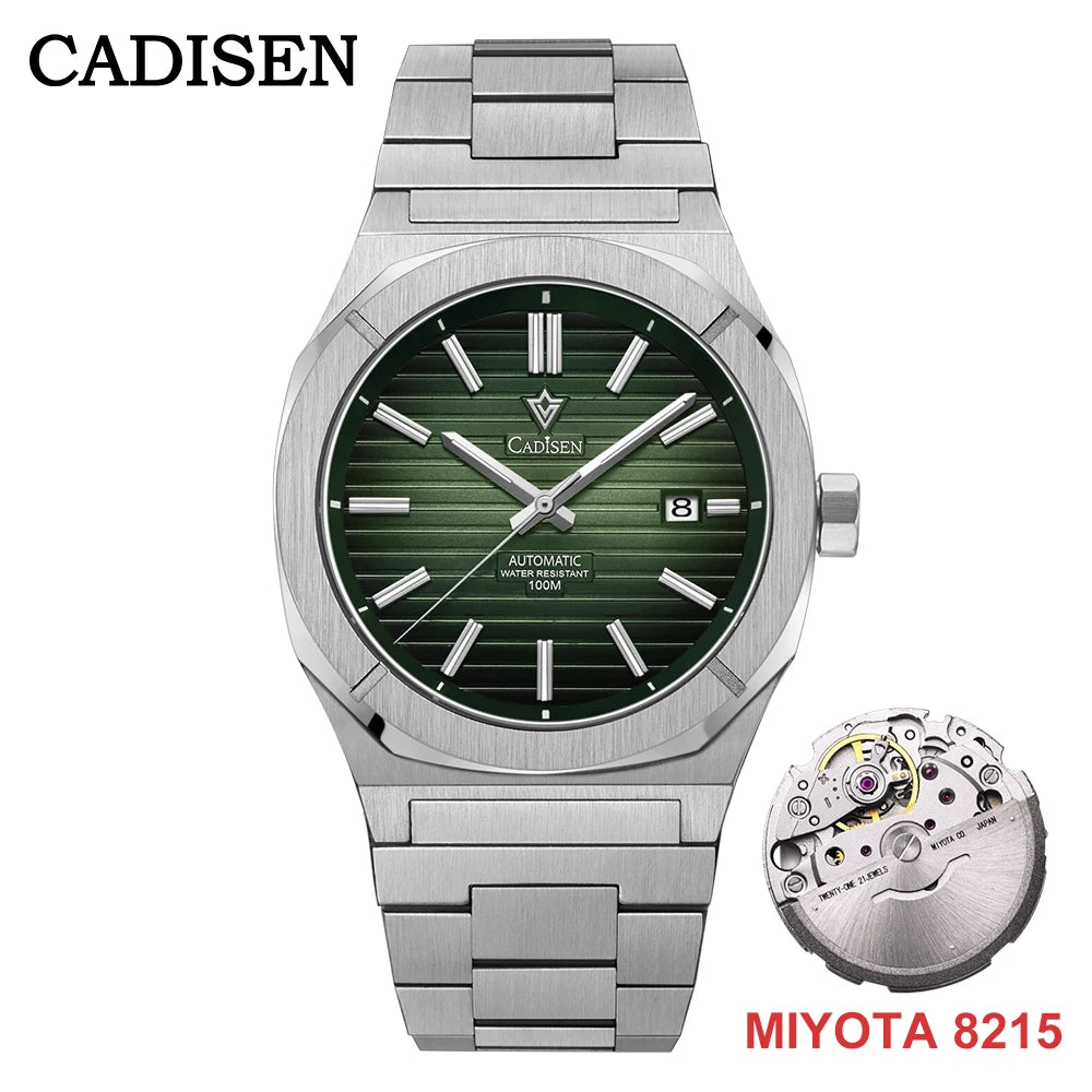 Cadisen Automatik Taucheruhr – Retro Luxury Diver, MIYOTA 8215, 100M wasserdicht, Saphirglas | Zeyra | Versand aus D