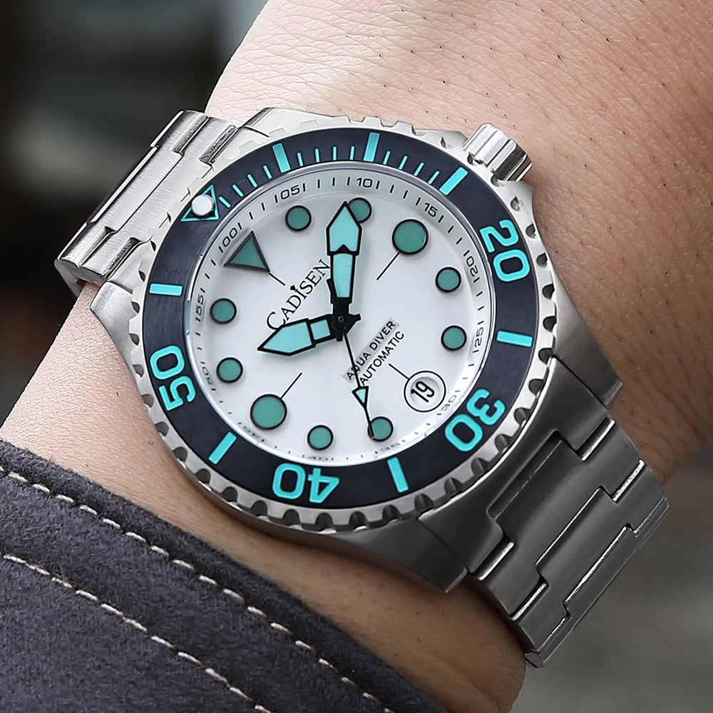 Cadisen Aqua Diver 2024 – Luxus-Automatik Herrenuhr, NH35A, 100M wasserdicht, Luminous | Zeyra | Versand aus D