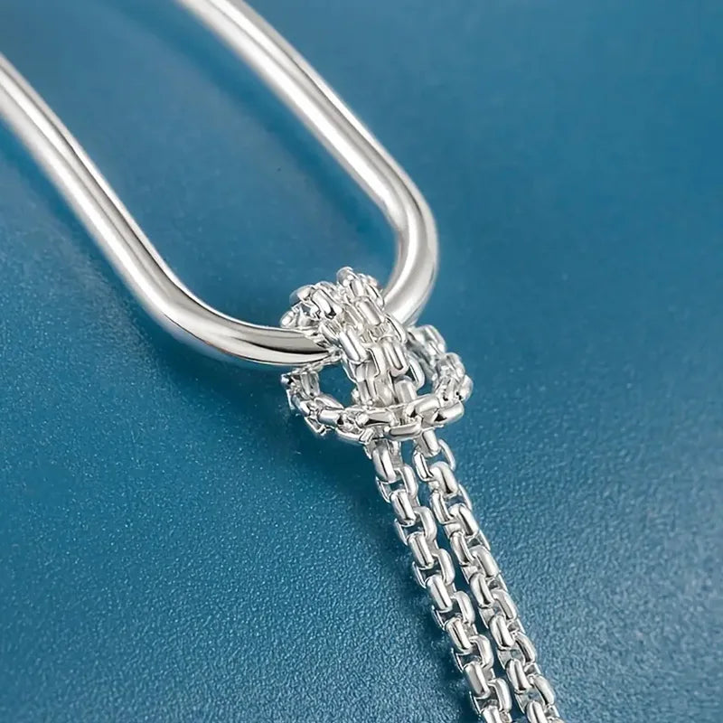 925 Sterling Silber Armband Damen – Minimalistisches Geometrisches Design, Elegant & Exquisit | Zeyra | Versand aus D