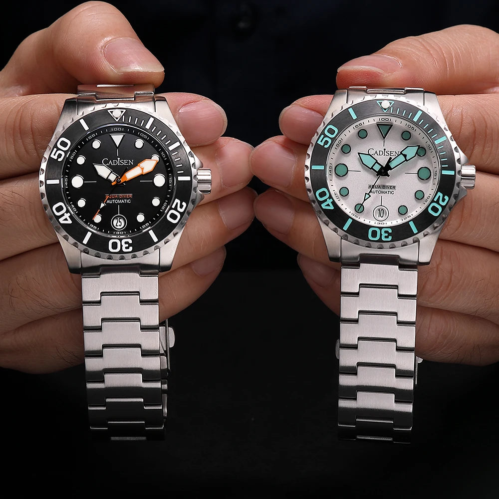 Cadisen Aqua Diver 2024 – Luxus-Automatik Herrenuhr, NH35A, 100M wasserdicht, Luminous | Zeyra | Versand aus D