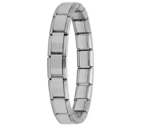 Italienisches Elastik-Armband – 9 mm Edelstahl Charm Bracelet für Damen | Modischer Stretch-Bangle | Zeyra® | Versand aus DE