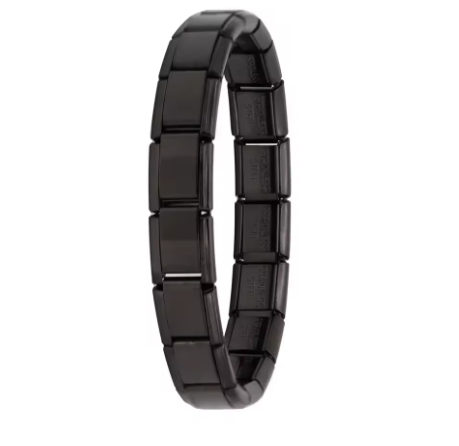 Italienisches Elastik-Armband – 9 mm Edelstahl Charm Bracelet für Damen | Modischer Stretch-Bangle | Zeyra® | Versand aus DE