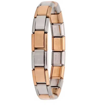 Italienisches Elastik-Armband – 9 mm Edelstahl Charm Bracelet für Damen | Modischer Stretch-Bangle | Zeyra® | Versand aus DE