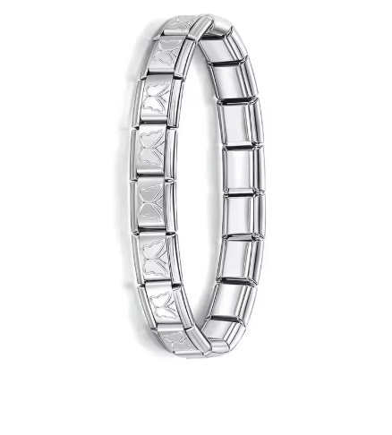 Italienisches Elastik-Armband – 9 mm Edelstahl Charm Bracelet für Damen | Modischer Stretch-Bangle | Zeyra® | Versand aus DE