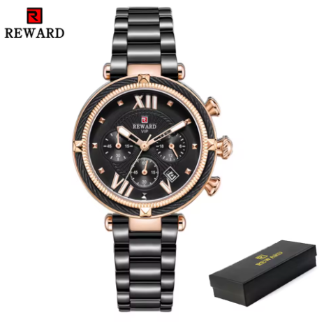 Damen Chronograph Uhr – Luxus Quarzuhr mit Kalender & Stoppfunktion | Wasserdicht & Elegant | Zeyra® | Versand aus DE
