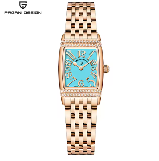 Pagani Design Damenarmbanduhr – Luxus Quarzuhr mit Saphirglas | Edelstahl & Wasserdicht bis 50 m | Elegantes Accessoire für stilvolle Frauen | Zeyra® Edition