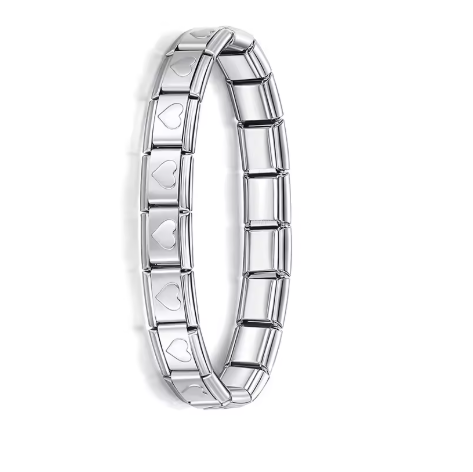 Italienisches Elastik-Armband – 9 mm Edelstahl Charm Bracelet für Damen | Modischer Stretch-Bangle | Zeyra® | Versand aus DE