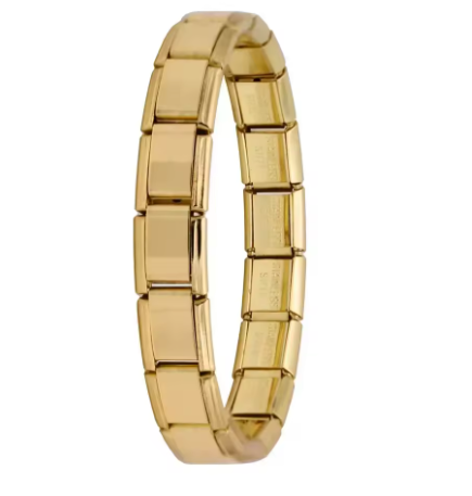 Italienisches Elastik-Armband – 9 mm Edelstahl Charm Bracelet für Damen | Modischer Stretch-Bangle | Zeyra® | Versand aus DE