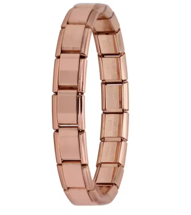 Italienisches Elastik-Armband – 9 mm Edelstahl Charm Bracelet für Damen | Modischer Stretch-Bangle | Zeyra® | Versand aus DE