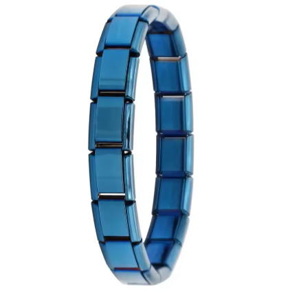 Italienisches Elastik-Armband – 9 mm Edelstahl Charm Bracelet für Damen | Modischer Stretch-Bangle | Zeyra® | Versand aus DE