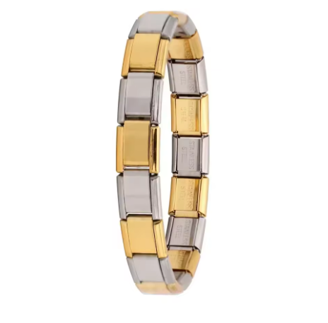 Italienisches Elastik-Armband – 9 mm Edelstahl Charm Bracelet für Damen | Modischer Stretch-Bangle | Zeyra® | Versand aus DE