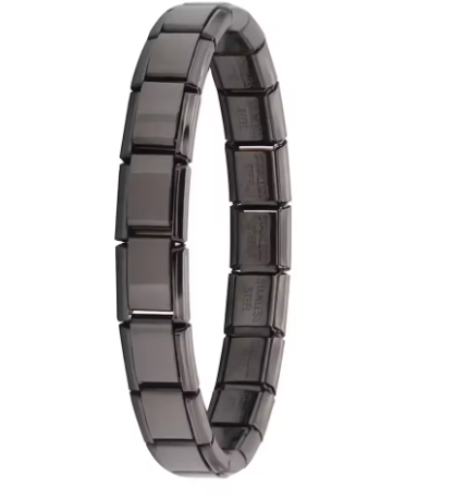 Italienisches Elastik-Armband – 9 mm Edelstahl Charm Bracelet für Damen | Modischer Stretch-Bangle | Zeyra® | Versand aus DE