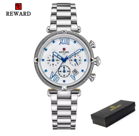Damen Chronograph Uhr – Luxus Quarzuhr mit Kalender & Stoppfunktion | Wasserdicht & Elegant | Zeyra® | Versand aus DE