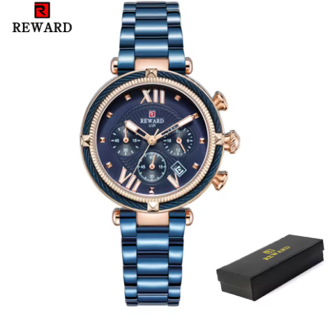 Damen Chronograph Uhr – Luxus Quarzuhr mit Kalender & Stoppfunktion | Wasserdicht & Elegant | Zeyra® | Versand aus DE