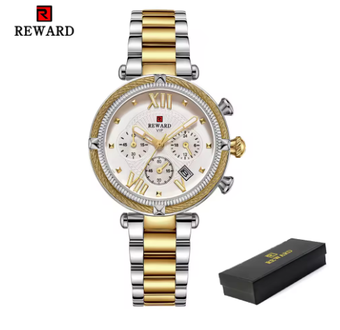 Damen Chronograph Uhr – Luxus Quarzuhr mit Kalender & Stoppfunktion | Wasserdicht & Elegant | Zeyra® | Versand aus DE