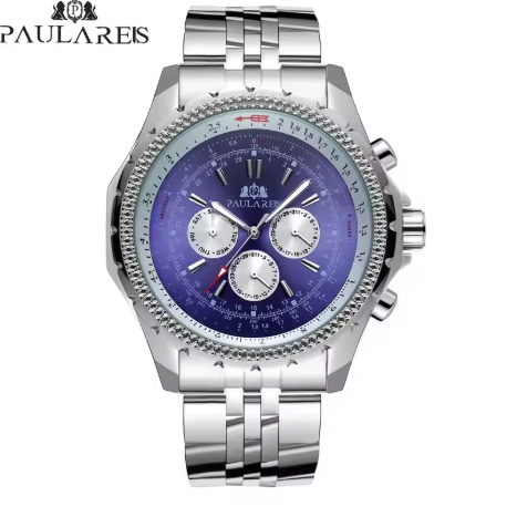 Automatik Herrenuhr – Edelstahl Mechanikuhr mit blauem, schwarzem oder weißem Zifferblatt | Sportlich & Elegant | Zeyra® | Versand aus DE