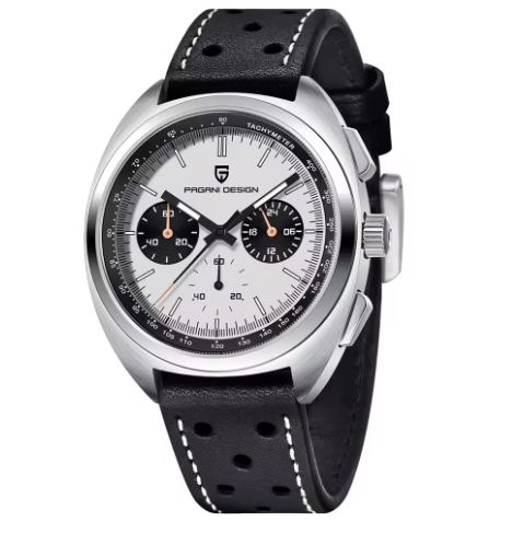 PAGANI DESIGN Herren-Chronograph – Luxus Sportuhr mit VK63 Quarzwerk & Saphirglas | Wasserdicht & Echtlederarmband | Zeyra® | Versand aus DE