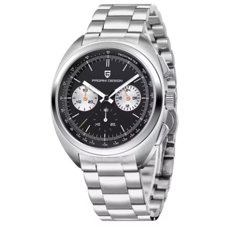 PAGANI DESIGN Herren-Chronograph – Luxus Sportuhr mit VK63 Quarzwerk & Saphirglas | Wasserdicht & Echtlederarmband | Zeyra® | Versand aus DE