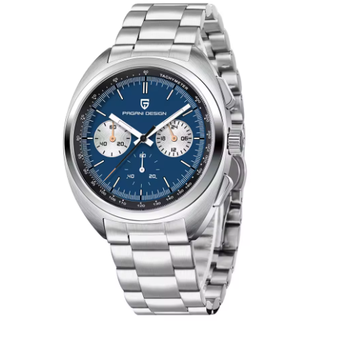 PAGANI DESIGN Herren-Chronograph – Luxus Sportuhr mit VK63 Quarzwerk & Saphirglas | Wasserdicht & Echtlederarmband | Zeyra® | Versand aus DE