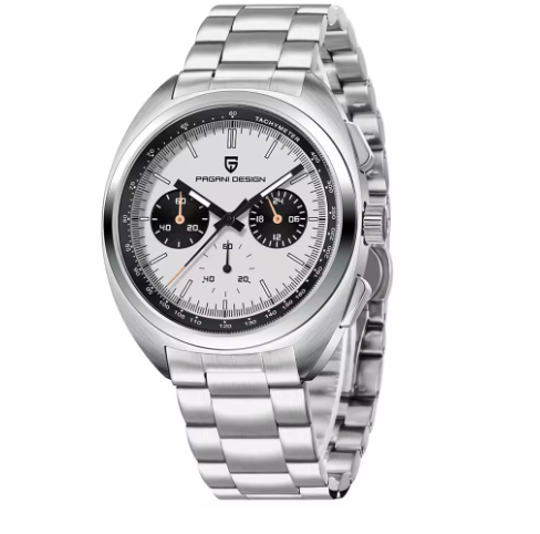 PAGANI DESIGN Herren-Chronograph – Luxus Sportuhr mit VK63 Quarzwerk & Saphirglas | Wasserdicht & Echtlederarmband | Zeyra® | Versand aus DE