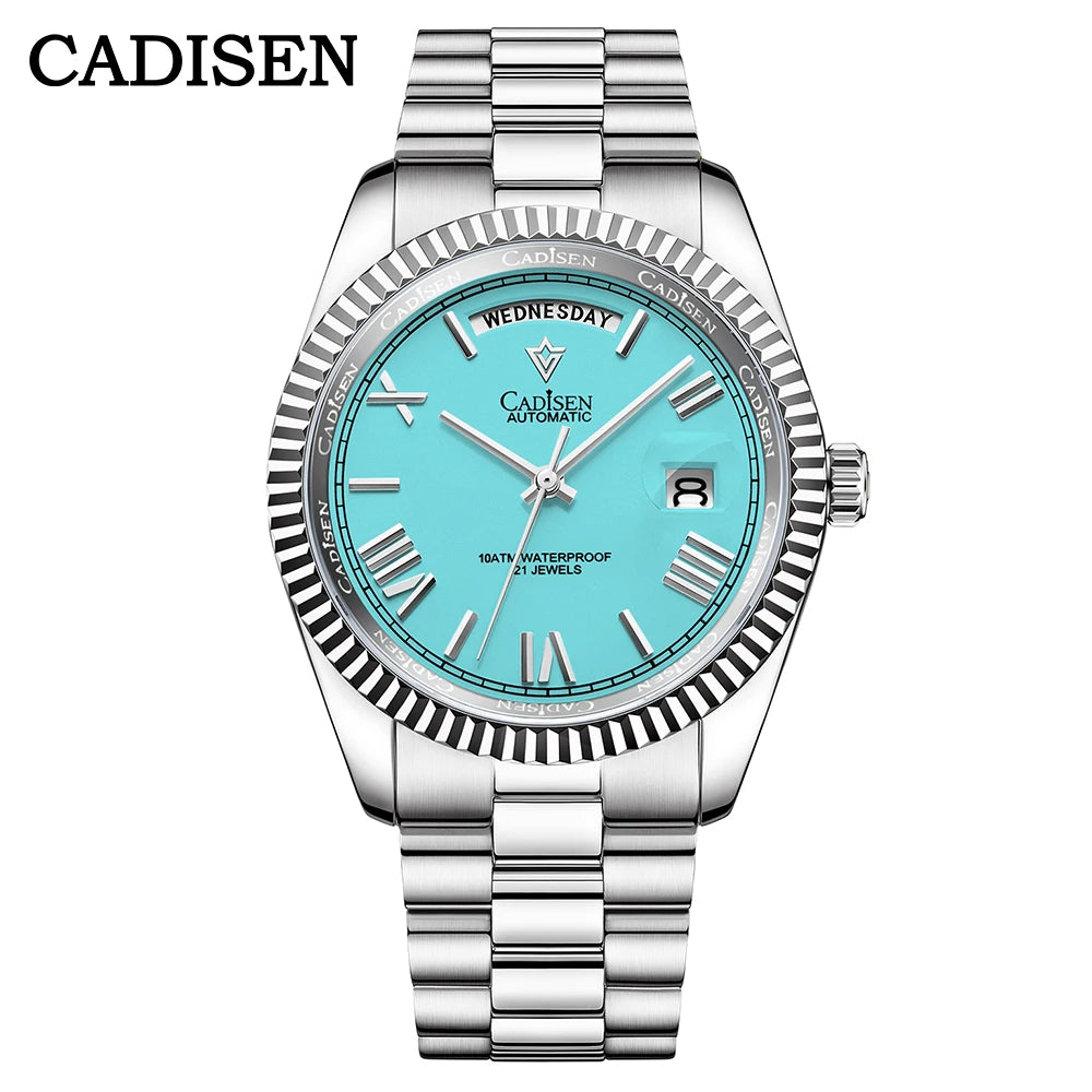 Cadisen Automatik Herrenuhr – Meteoriten-Zifferblatt, MIYOTA 8285, 100m wasserdicht | Zeyra | Versand aus D