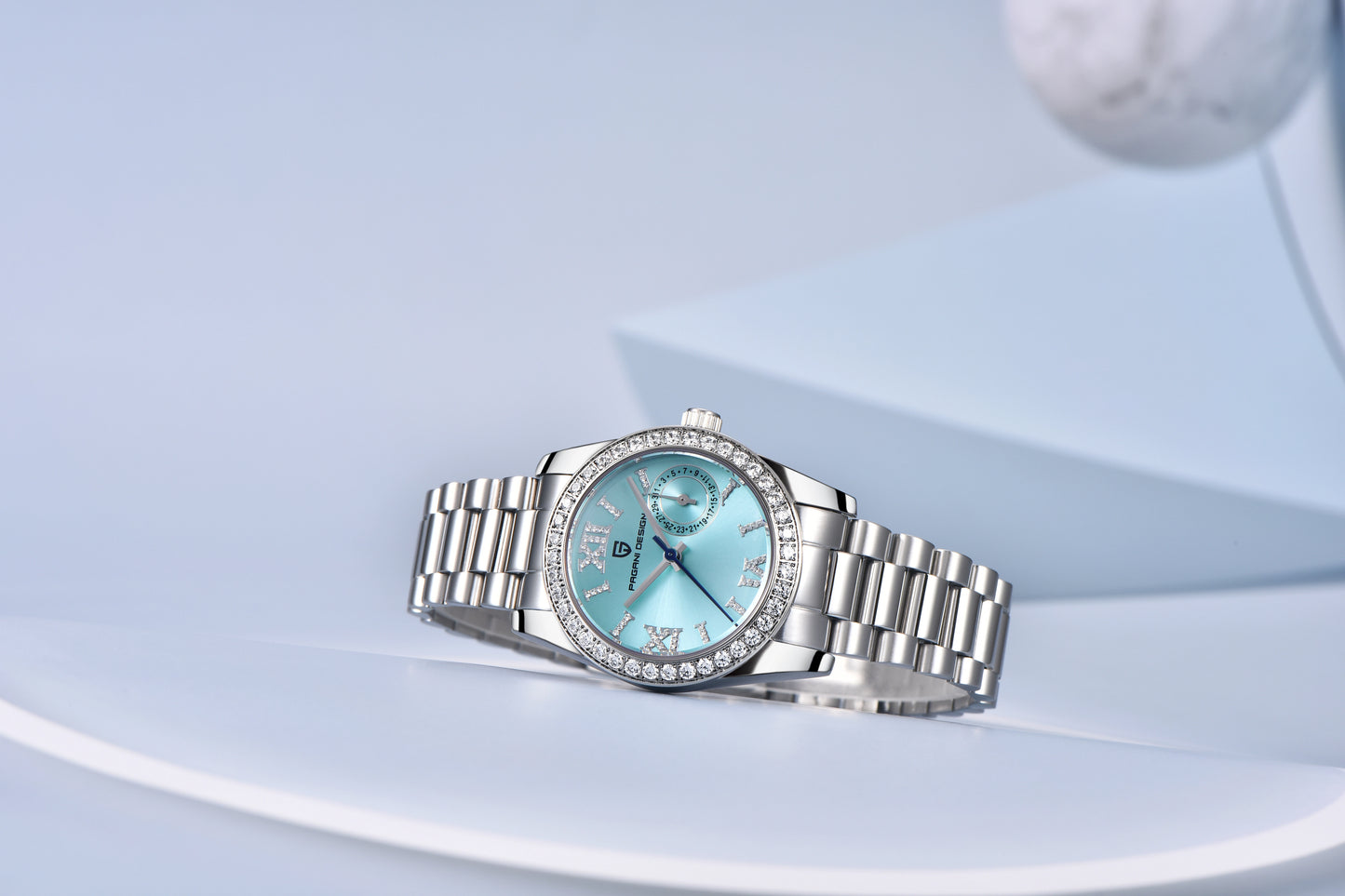 PAGANI DESIGN 2024 Damen Armbanduhr – 32 mm Luxus Quarzuhr | Elegant, Wasserdicht & Saphirglas | Zeyra® | Versand aus DE
