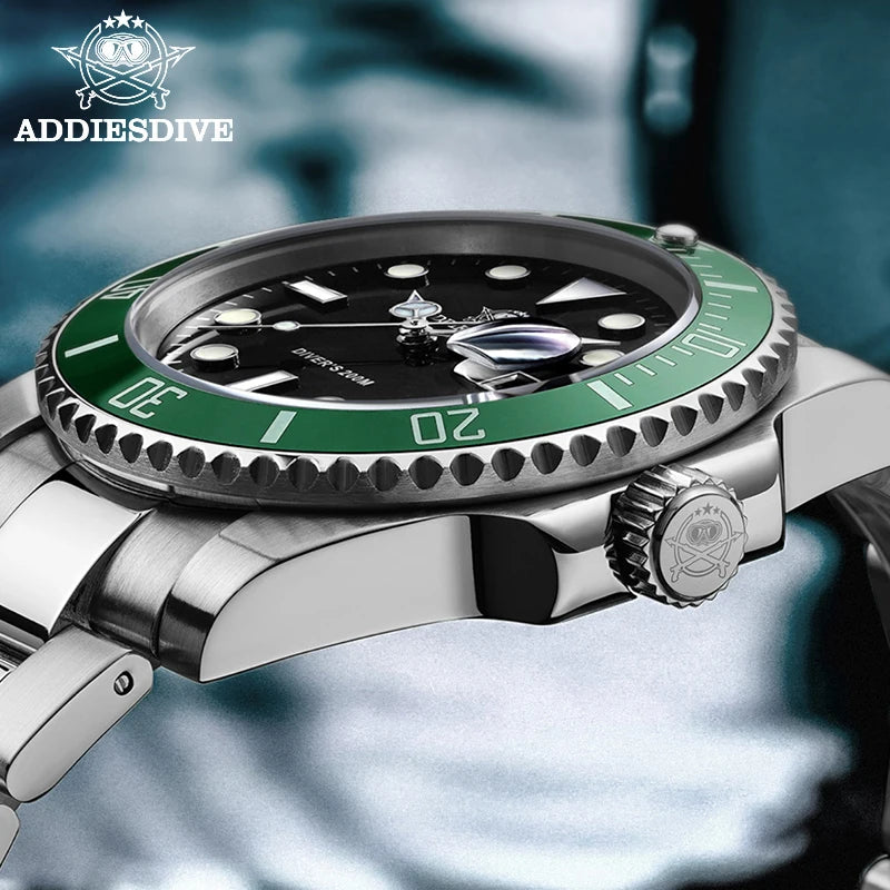 ADDIESDIVE Herren Edelstahl Uhr – Business & Sport Chronograph | Waterproof Quartz Watch | Zeyra® | Luxus für Alltag & Freizeit