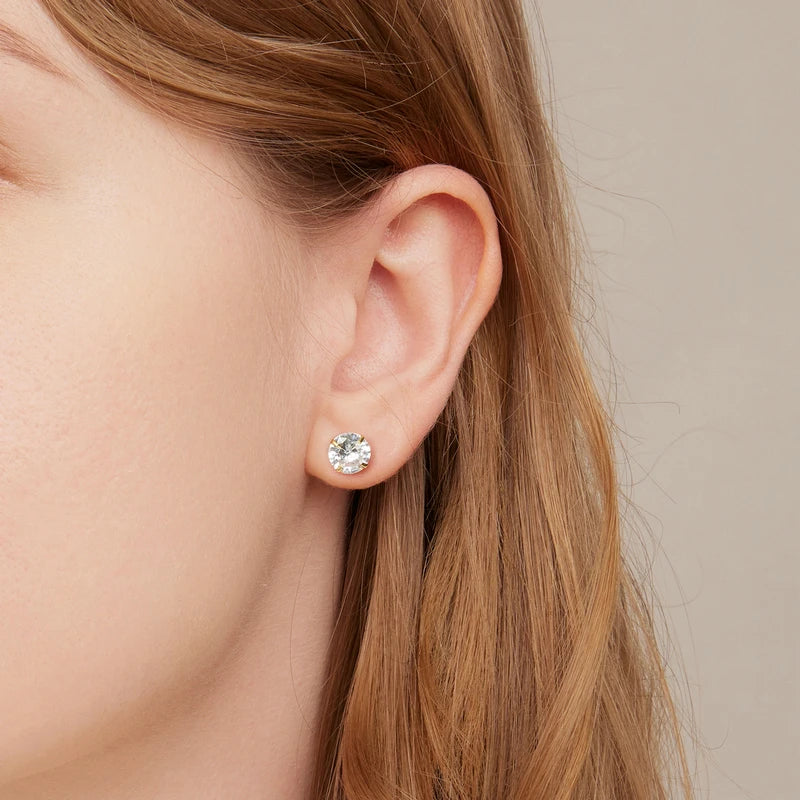 925 Sterling Silber Ohrstecker – Runde Zirkonia, 4–7mm, hypoallergen | Zeyra | Versand aus D