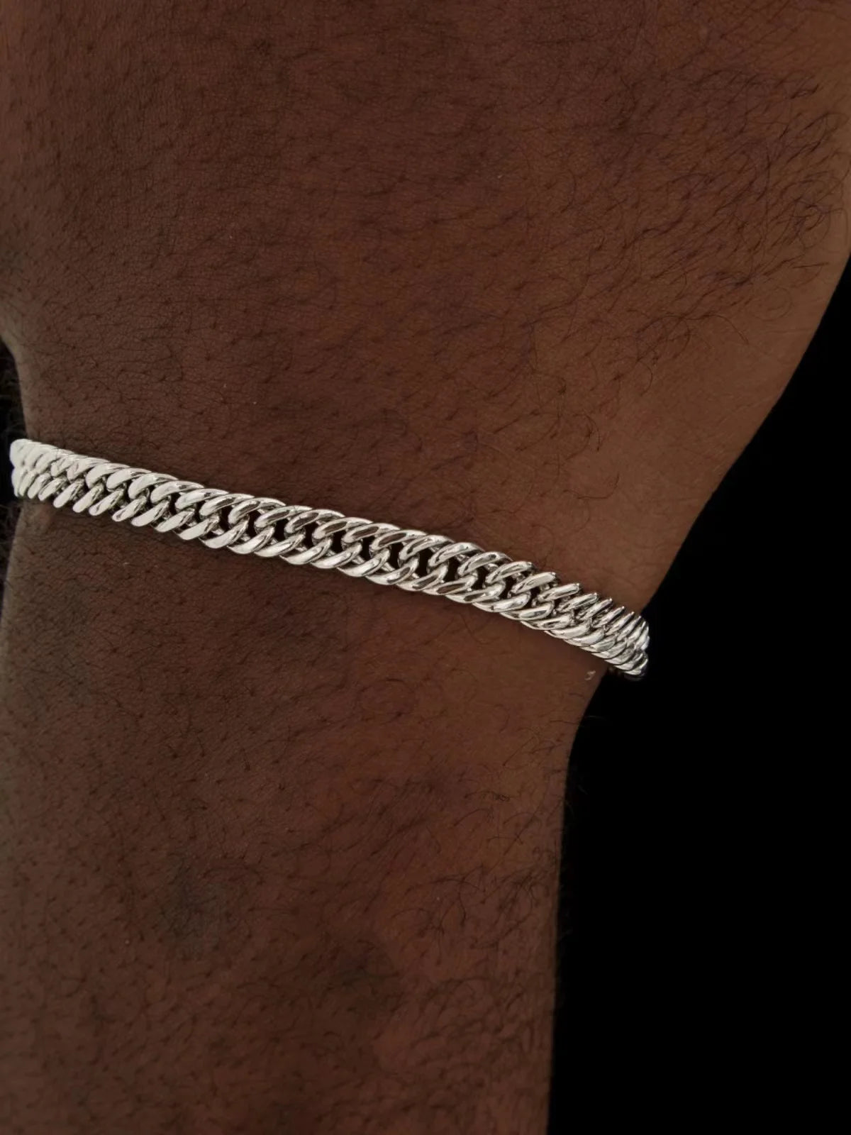 Edelstahlarmband Silber – Trendiges NK Chain Design für Herren & Damen | Hip-Hop Schmuck | Zeyra | Versand aus DE