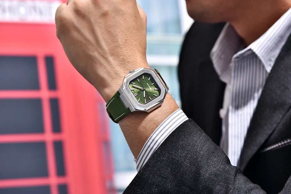 Pagani Design 2025 Quarzuhr Herren – Luxus-Design, VH31, AR-Saphirglas, Lederarmband, Luminous | Zeyra | Versand aus D