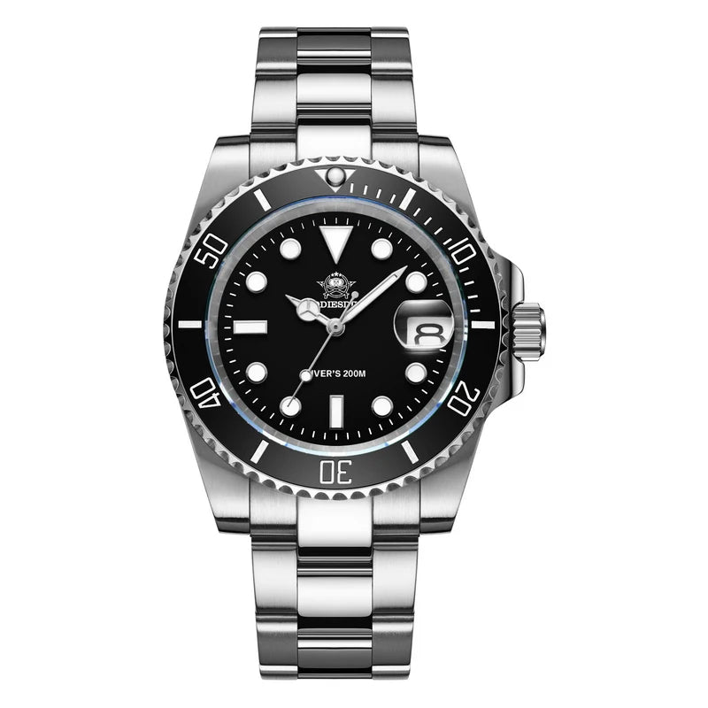 ADDIESDIVE Herren Edelstahl Uhr – Business & Sport Chronograph | Waterproof Quartz Watch | Zeyra® | Luxus für Alltag & Freizeit