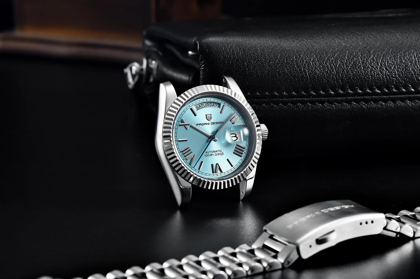 Pagani Design 2025 Automatik Herrenuhr – Luxusmechanik, AR-Saphirglas, Kalenderfunktion | Zeyra | Versand aus D