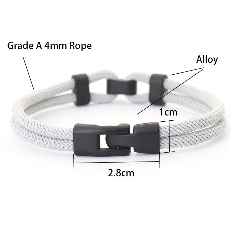 Herren Rope Armband – Geflochtenes 4mm Milan Seilarmband, 6 Farben, Casual & Maskulin | Zeyra | Versand aus D