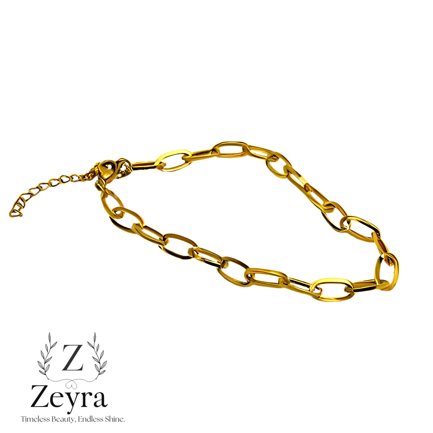 Bold Chain – Vergoldetes Gliederarmband aus Edelstahl, Verstellbar & Zeitlos | Zeyra | Versand aus DE